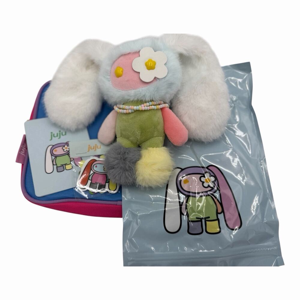 CJ Hendry Mismatched JUJU Rare JUJU Plush Keychain w/ Necklace Complete In Hand - Picture 12 of 12